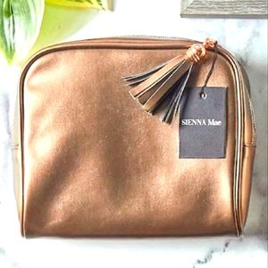 Sienna Mae bronze cosmetic bag
